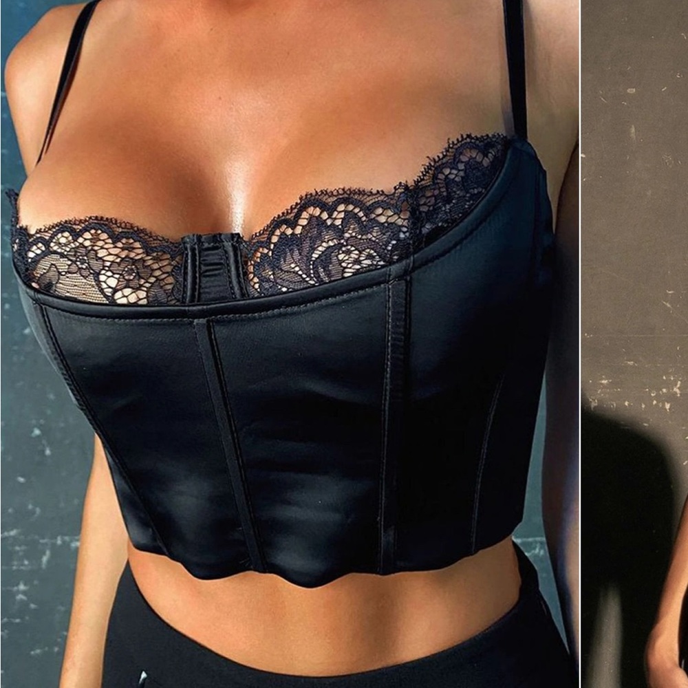 Lace cami corset